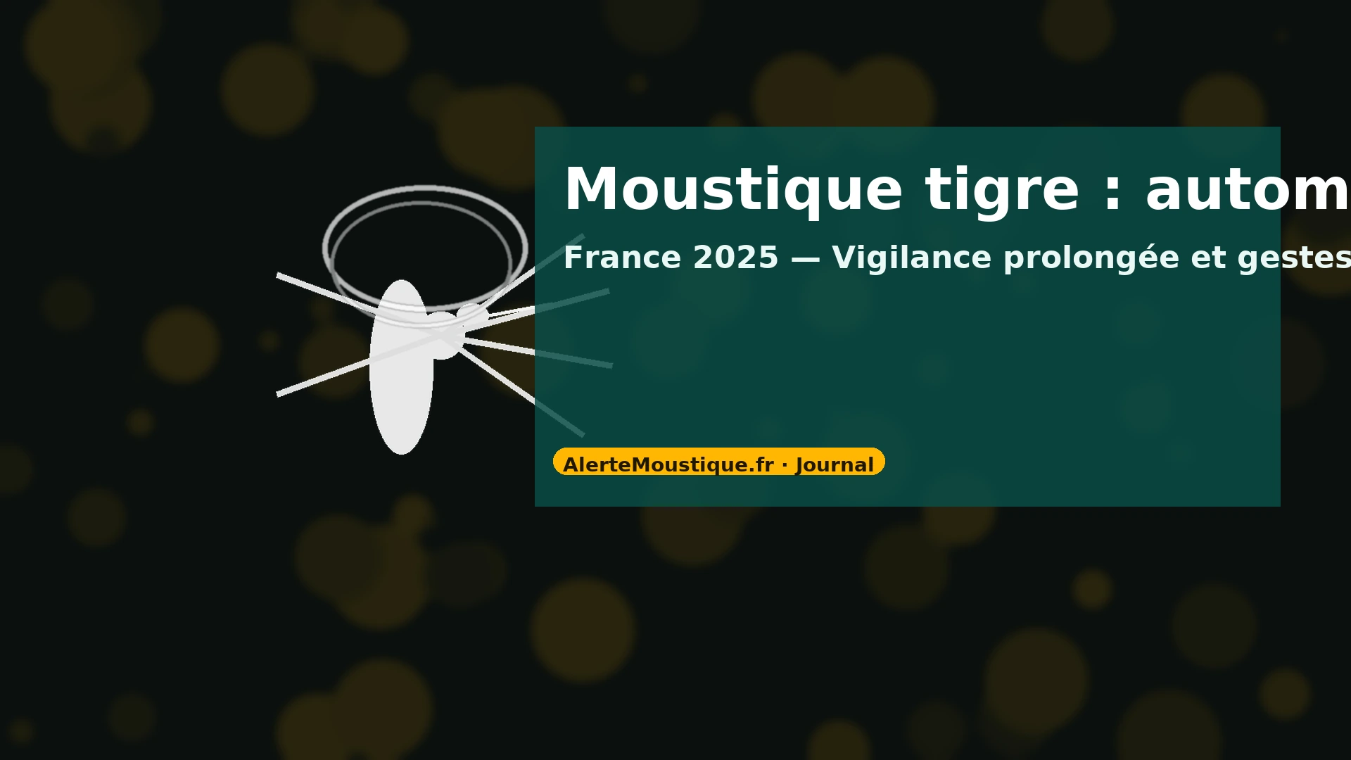 Le moustique tigre ne faiblit pas : un automne sous surveillance en France