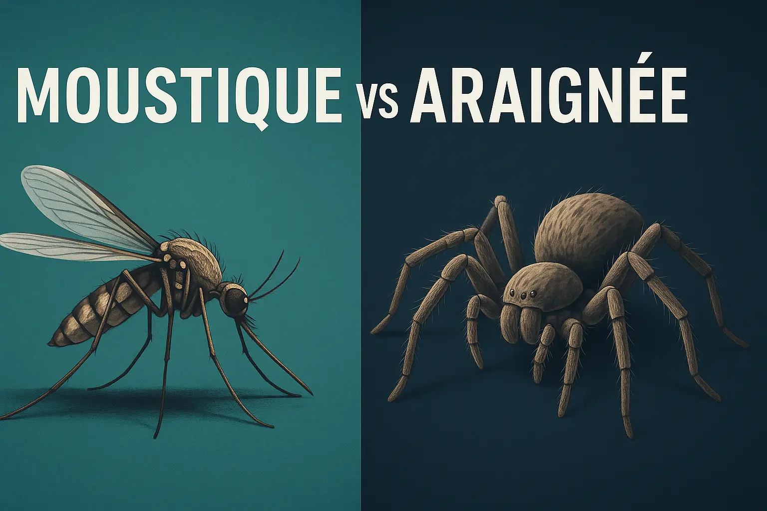 Moustique VS Araignée : qui gagne à la maison ?
